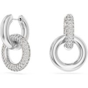 Swarovski Dextera Interlocking Loop Crystal Hoop Earrings