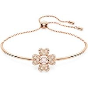 Swarovski Idyllia Rose-Gold Crystal Clover Bangle
