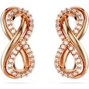 Swarovski Hyperbola Infinity Rose Gold-Tone Plated Stud Earrings