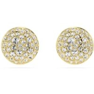Swarovski Meteora White Crystal Gold-Tone Plated Stud Earrings