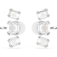 Swarovski Millenia Rhodium Plated Octagonal Lower Clip On Earrings - Image 2
