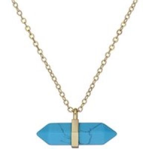 Ted Baker Paries Gold Turquoise Paradise Rock Necklace – 49cm