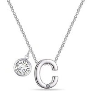 Preliminary C Necklace with Birthstone Appeal Created with Zircondia® Crystals