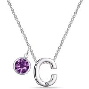Preliminary C Necklace with Birthstone Allure Created with Zircondia® Crystals