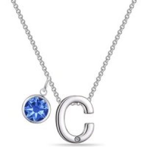 Preliminary C Necklace with Birthstone Allure Created with Zircondia® Crystals