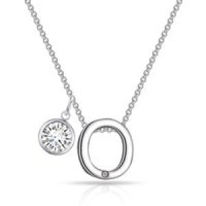 Preliminary O Necklace with Birthstone Allure Created with Zircondia® Crystals