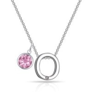 Preliminary O Necklace with Birthstone Allure Created with Zircondia® Crystals