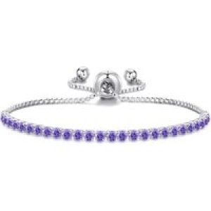 Gentle Pink Tennis Friendship Bracelet Created with Zircondia® Crystals