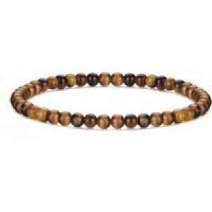 Tigers Eye Mini Beaded Gemstone Stretch Bracelet