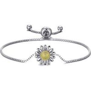 Daisy Friendship Bracelet Created with Zircondia® Crystals