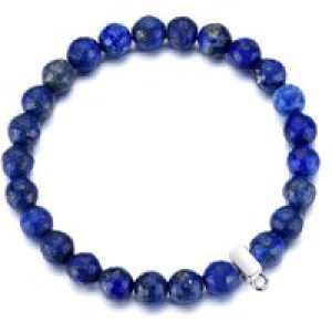 Faceted Lapis Lazuli Gemstone Appeal Stretch Bracelet