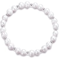 Freshwater Baroque Pearl Stretch Bracelet - Image 2