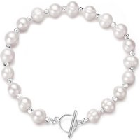 Freshwater Baroque Pearl T-Bar Bracelet - Image 2