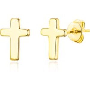 Gold Plated Go Stud Earrings