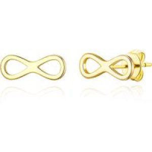 Gold Plated Infinity Stud Earrings