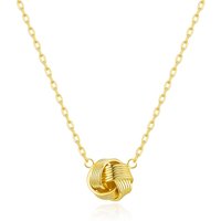 Gold Plated Love Knot Necklace - Image 2