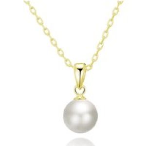 Gold Plated Shell Pearl Necklace