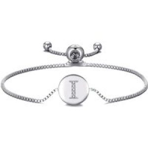 Preliminary Friendship Bracelet Letter I Created with Zircondia® Crystals