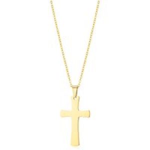 Males’s Gold Plated Stainless Metal Pass Necklace