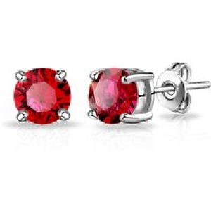 Pink Stud Earrings Created with Zircondia® Crystals