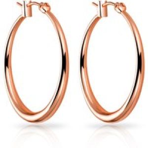 Rose Gold Plated 30mm Hoop Earrings