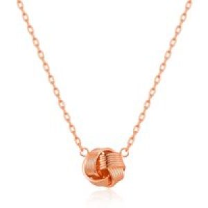 Rose Gold Plated Love Knot Necklace