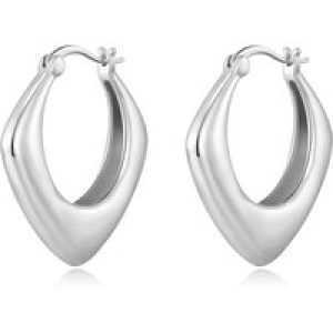 Silver Plated Chunky Hoop Earrings