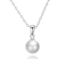 Silver Plated Shell Pearl Necklace - Image 2