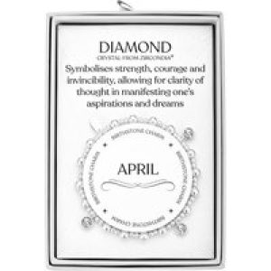 April (Diamond) Birthstone Stretch Attraction Bracelet with Quote Reward Field