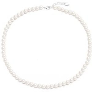 White Pearl Strand Choker Necklace