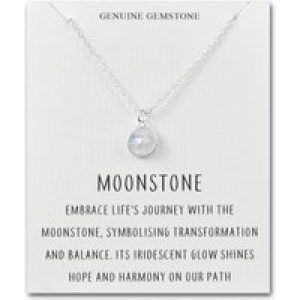Moonstone Necklace with Quote Card