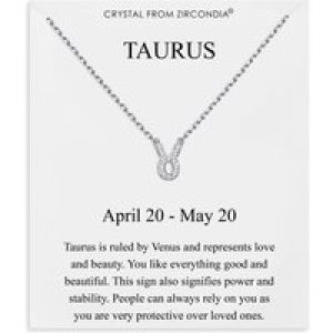 Taurus Zodiac Megastar Signal Necklace Created with Zircondia® Crystals