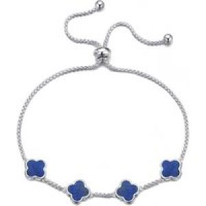 Lapis Multi Clover Friendship Bracelet