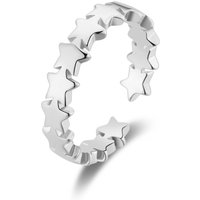 Silver Plated Adjustable Celebrity Band Ring - Image 2