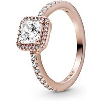 Pandora Sq. Rose Gold Sparkle Halo Ring - Ring Measurement 48 - Image 2