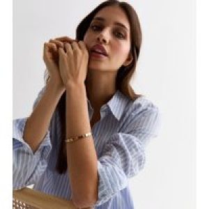 Gold Diamanté Hinge Bangle New Glance
