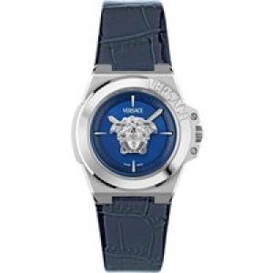 Versace Hera WoMens Blue Watch VE8D00124 Leather (archived) – One Size