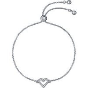 Ted Baker Silver Amorita Crystal Halo Center Slide Bracelet – Silver