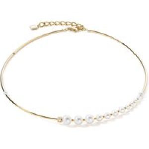 Coeur De Lion Yellow Gold Tone Pearl Gradient Necklet 1102/10-1416
