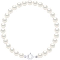 Ateliers Saint Germain Womens Bracelet of Real Cultured Freshwater Pearls Round 5-6 mm - White White Gold - One Size - Image 2