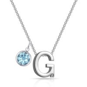 Preliminary G Necklace with Birthstone Attraction Created with Zircondia® Crystals