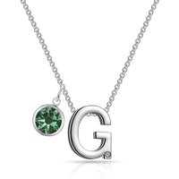 Preliminary G Necklace with Birthstone Allure Created with Zircondia® Crystals - Image 2