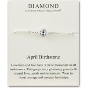 April (Diamond) Birthstone Bracelet Created with Zircondia® Crystals