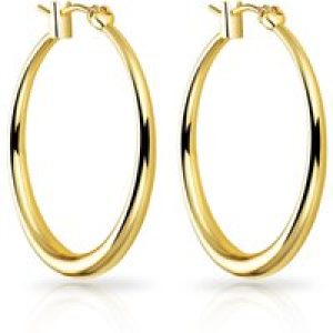 Gold Plated 30mm Hoop Earrings