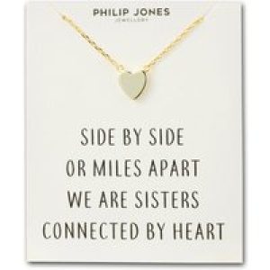 Gold Plated Sister Center Necklace with Quote Card