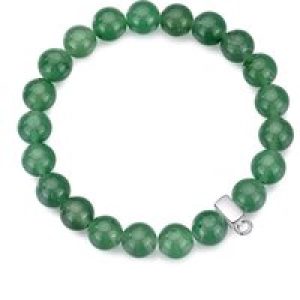 Inexperienced Aventurine Gemstone Allure Stretch Bracelet