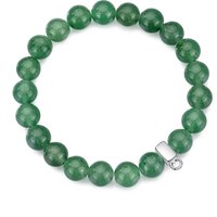 Inexperienced Aventurine Gemstone Allure Stretch Bracelet - Image 2