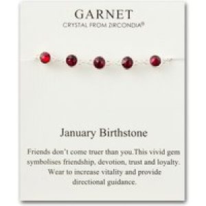 January Birthstone Bracelet Created with Garnet Zircondia® Crystals