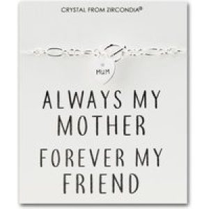 Mum Attraction Bracelet with Quote Card Created with Zircondia® Crystals