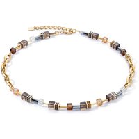 Coeur De Lion GeoCube Gold Tone Smoky Quartz Necklace 4524/10_1116 - Image 2